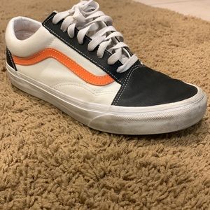 Orange and Black Vans
